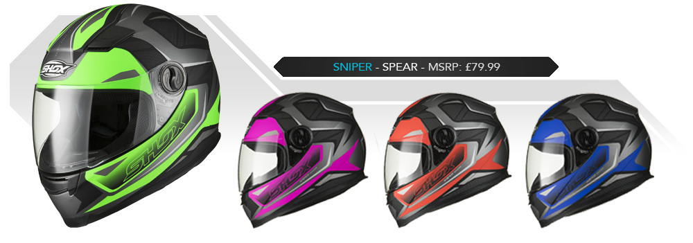 Shox Sniper Spear Motorrad Helm